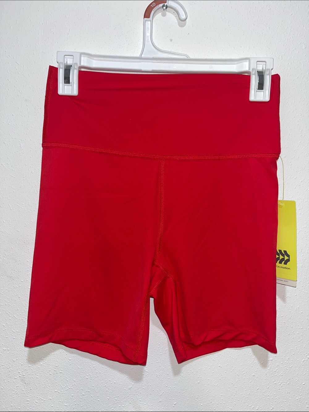 all in motion V-Waist Bike Shorts ultra high rise Size M Red - Picture 5 of 7